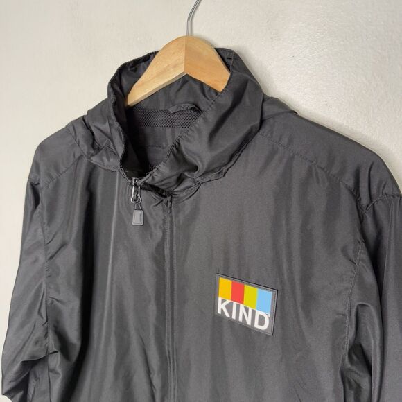 Kind‎ Bars Black Men’s Hooded Jacket Rain Coat North End Outdoor Men’s Medium - Picture 2 of 6
